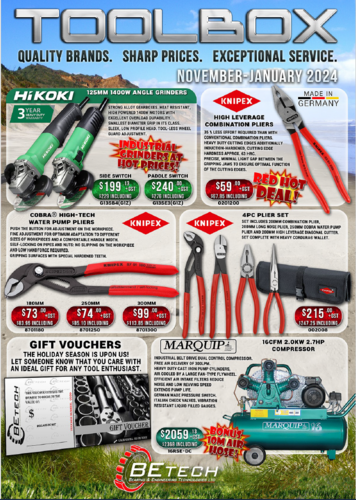 December - January Toolbox flyer out now!
