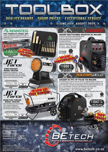 Toolbox June - August flyer out now